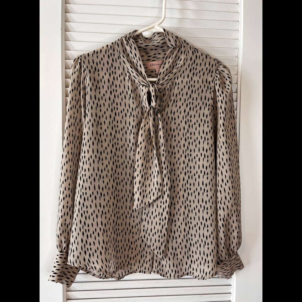 Philosophy blouse w/ ascot